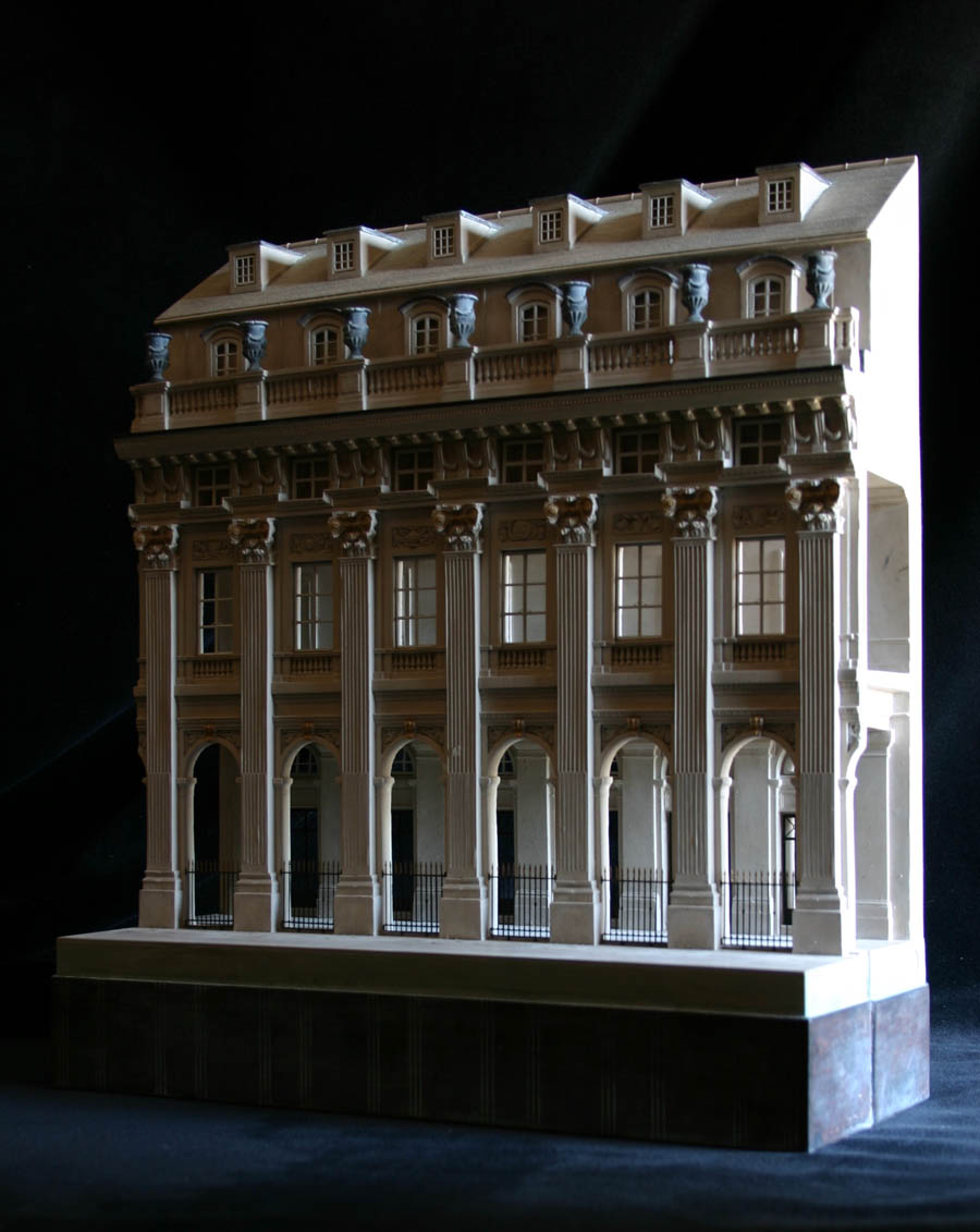 Purchase, Palais Royale Paris, France,  handmade in plaster by Timothy Richards.